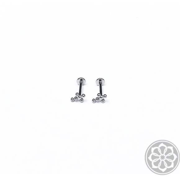 Piercing Labret Cross Titânio