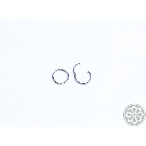 Piercing Argola Segmento Articulado 8mm em Titânio 2 Unidades