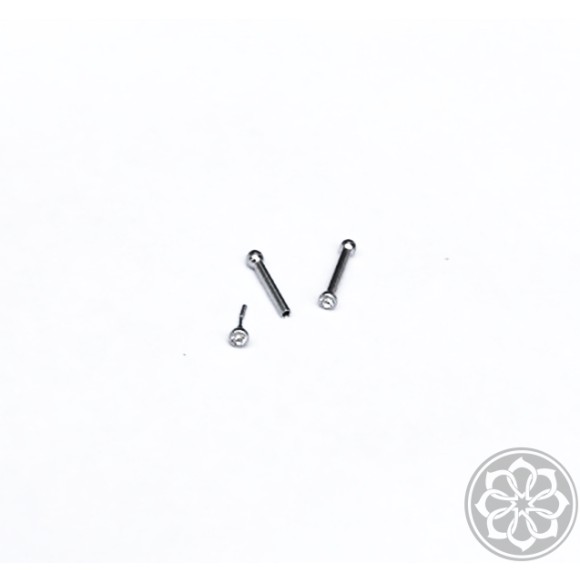 Piercing Reto Pin Push 6mm em Aço