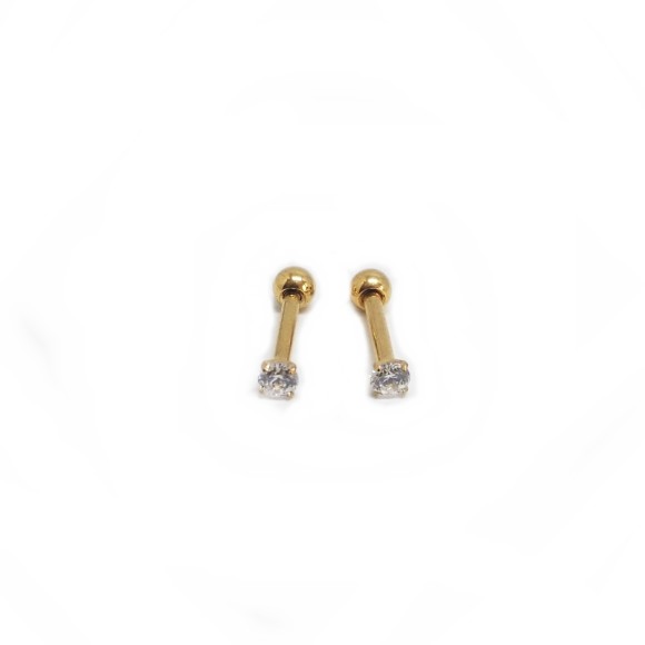 RETO ZIRCÔNIA TITÂNIO GOLD PEDRA 2.5MM 1.2X8X2.5 R/I