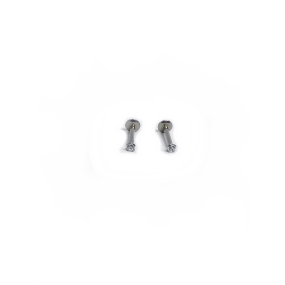 LABRET ZIRCÔNIA C/ GARRA TITÂNIO PEDRA 2MM 1.2X8X2